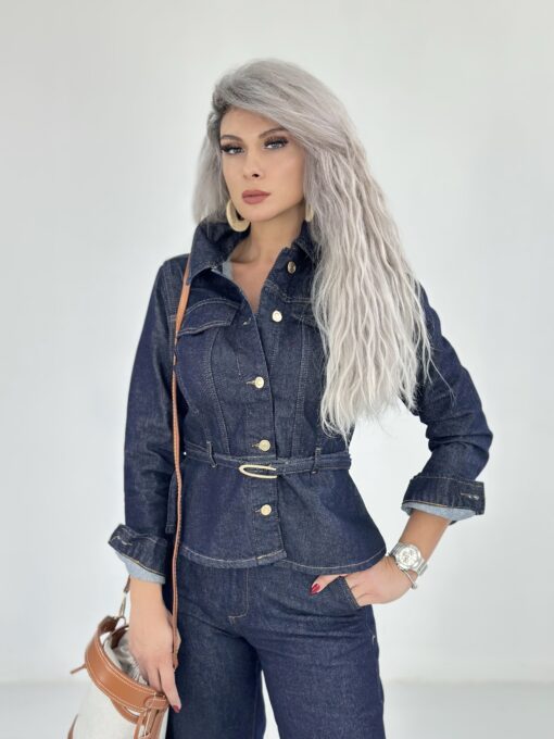 Lacivert Jean Ceket Takım - Görsel 3
