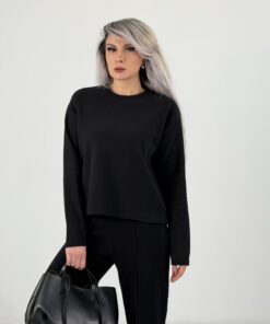 Siyah Selanik Bisiklet Yaka Takım